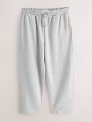 Grey Marl Relaxed Fit Brushback Heavyweight Joggers - Image 7 of 10