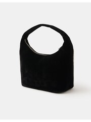 Accessorize Black Heart Embellished Velvet Handbag - Image 2 of 4