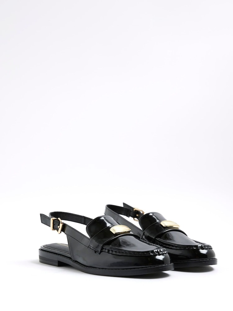 River Island Black Sling Back Loafers - Image 2 of 6