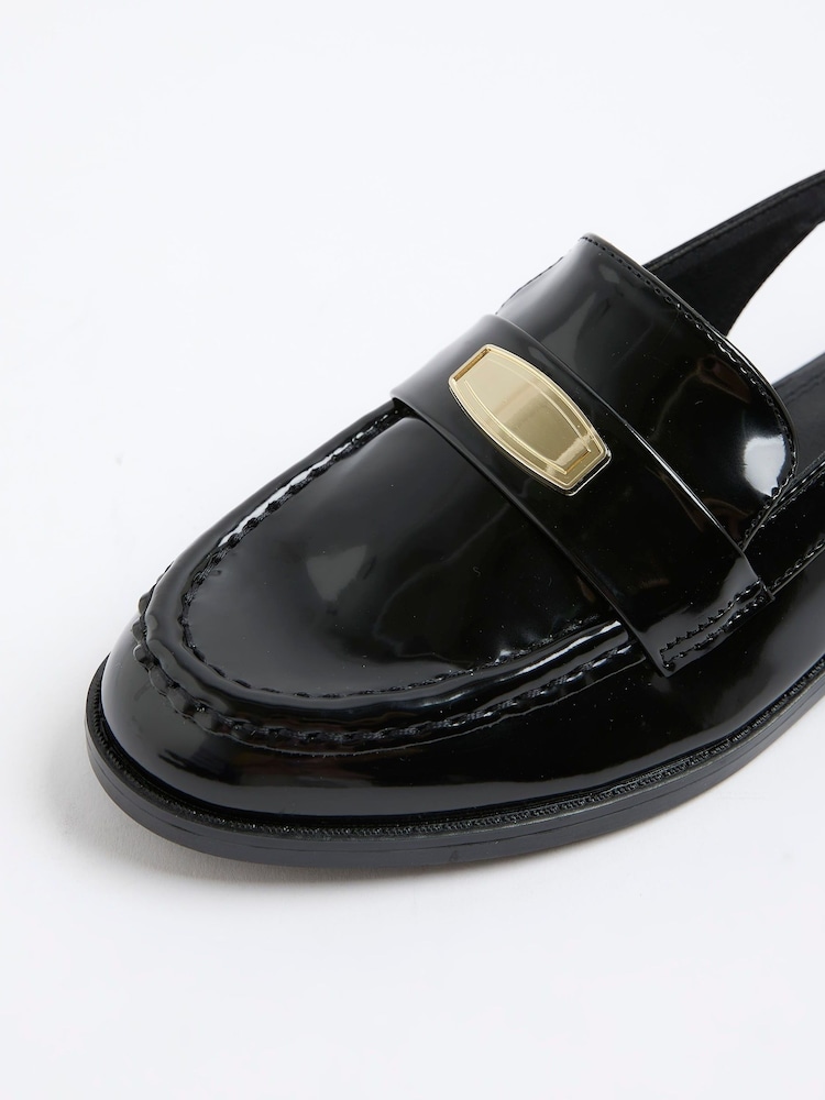 River Island Black Sling Back Loafers - Image 6 of 6