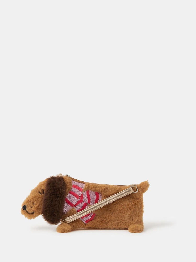 Angels By Accessorize Brown Girls Sausage Dog Cross-Body Bag - Image 1 of 2