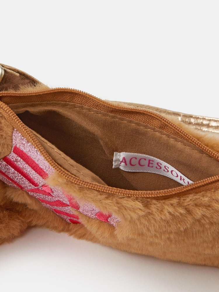 Angels By Accessorize Brown Girls Sausage Dog Cross-Body Bag - Image 2 of 2 Angels By Accessorize Brown Girls Sausage Dog Cross-Body Bag - Image 2 of 2