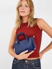 Accessorize Blue Patent Cross-Body Handbag - Image 3 of 3