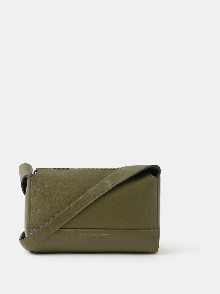 Accessorize Green Plain Cross-Body Bag - Image 1 of 2 Accessorize Green Plain Cross-Body Bag - Image 1 of 2
