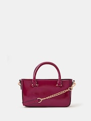 Accessorize Red Patent Cross-Body Handbag - Image 1 of 3