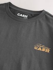Grey EDIT Johnny Cash Graphic T-Shirt - Image 9 of 10