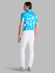 G/Fore Blue Floral Tech Golf Polo Shirt - Image 2 of 5
