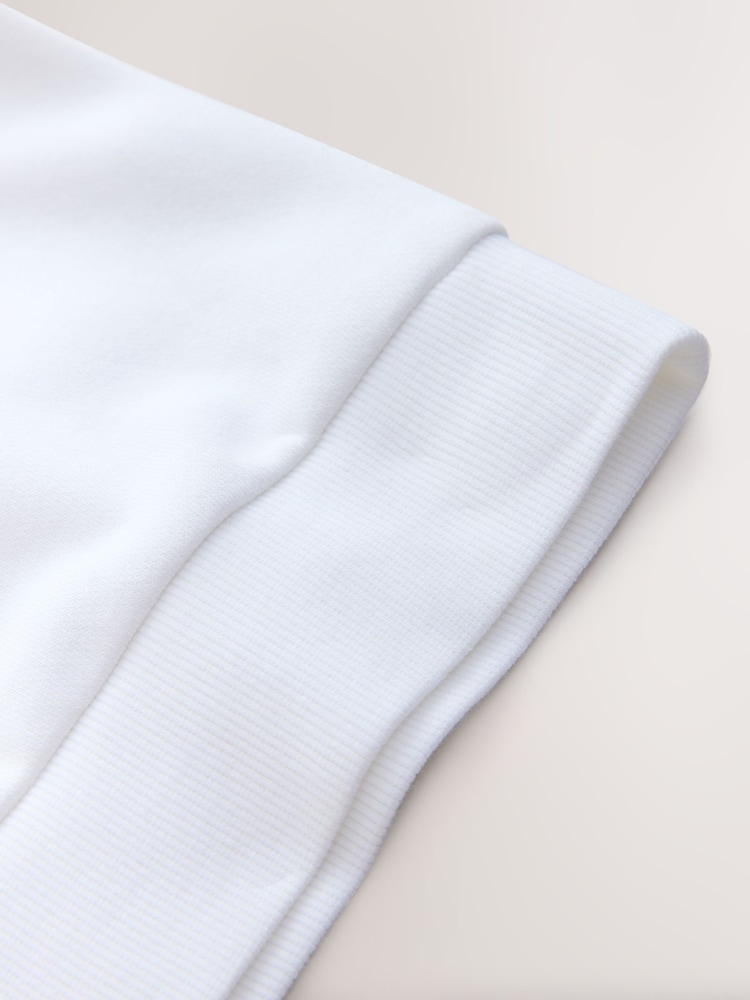 White Graphic Crew Neck Sweater (3-16yrs) - Image 4 of 4