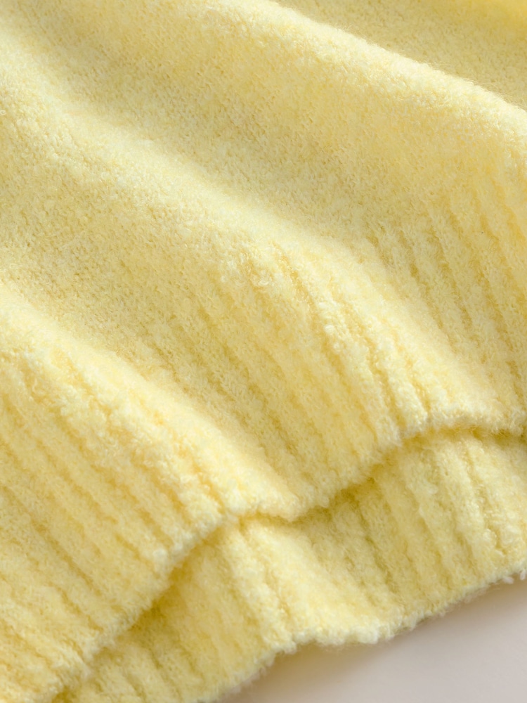 Galben - EDIT Long Sleeve Knit Polo Shirt - Imaginea 6 din 6