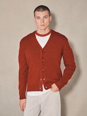 Roșu vișiniu - EDIT Knitted Cardigan - Imaginea 4 din 7