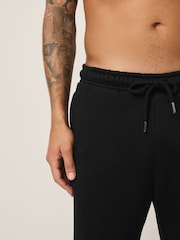 Black Straight Fit Brushback Heavyweight 2 Pack Joggers - Image 6 of 10