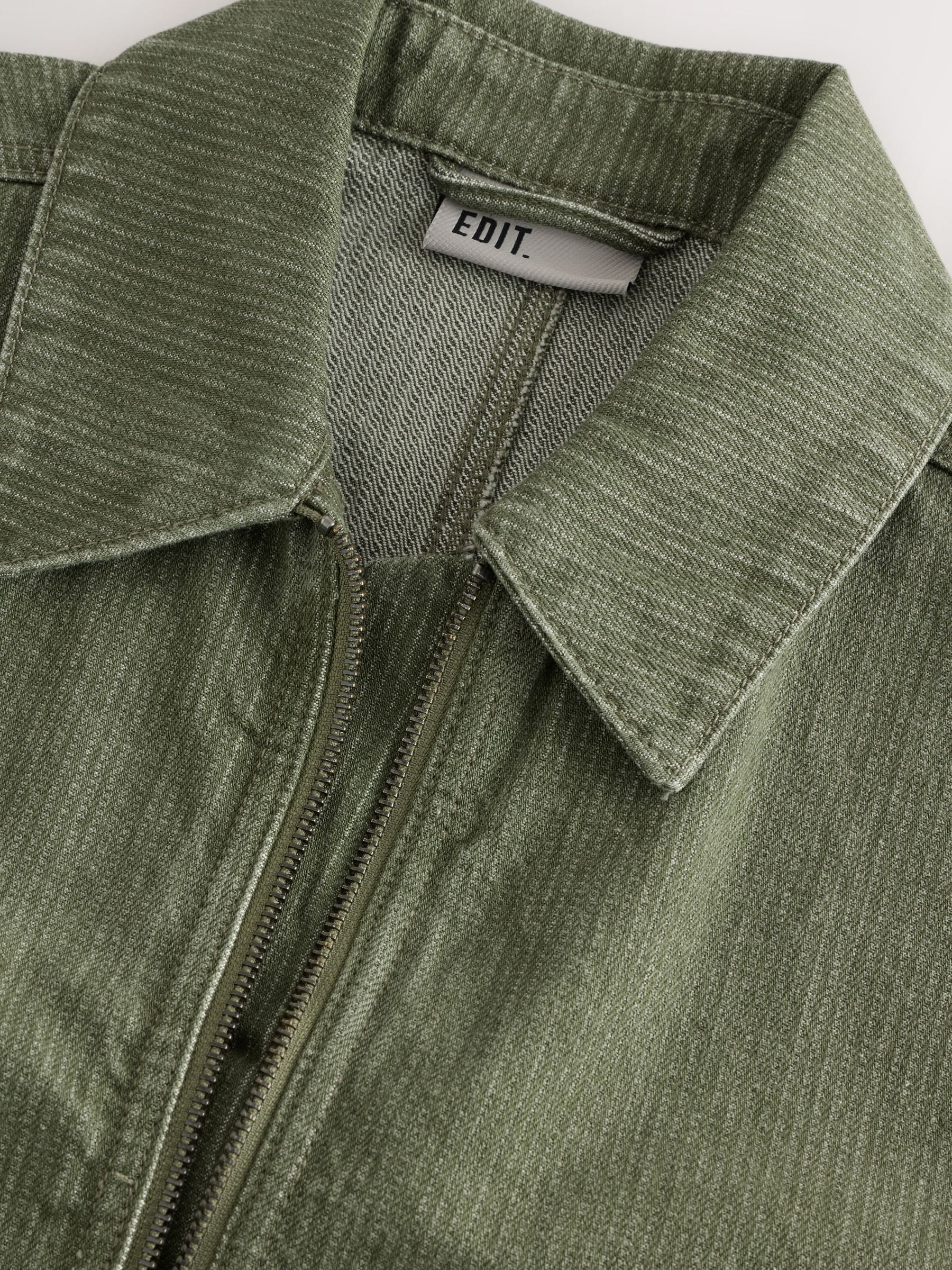 Buy Green EDIT Zip Through Jacket from Next Romania
