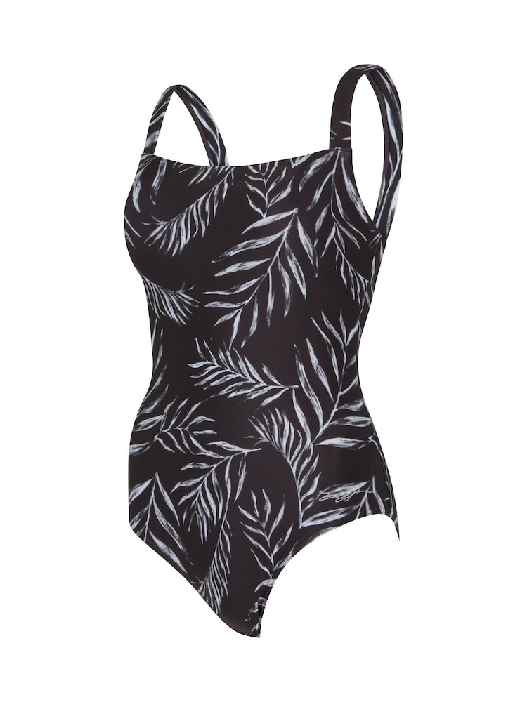 Zoggs Adjustable Classicback Black Swimsuit with Foam Cup Support - Image 1 of 2 Zoggs Adjustable Classicback Black Swimsuit with Foam Cup Support - Image 1 of 2
