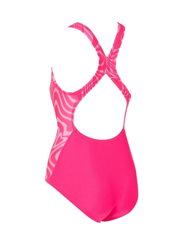 Zoggs Flyback Girls Pink Fever heart Front Lined Swimsuit - Image 6 of 6 Zoggs Flyback Girls Pink Fever heart Front Lined Swimsuit - Image 6 of 6