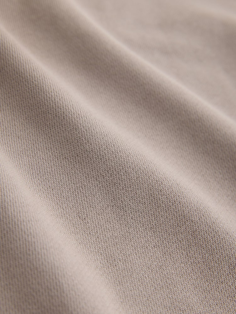 Black/Stone Cotton Rich Lightweight Jersey Sweat top Quarter  Zip 2 Pack - Image 11 of 11