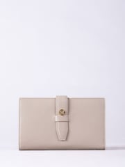 Lakeland Leather Natural Large Icon Stud Tab Purse - Image 1 of 5