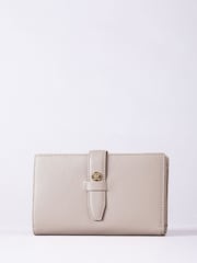 Lakeland Leather Natural Large Icon Stud Tab Purse - Image 2 of 5