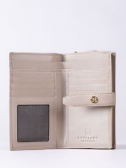 Lakeland Leather Natural Large Icon Stud Tab Purse - Image 3 of 5