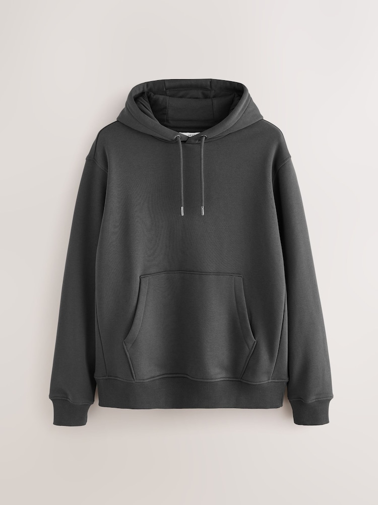 Cobalt Blue/Slate Grey Cotton Rich Jersey Overhead Hoodies 2 Pack - Image 2 of 5