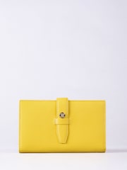 Lakeland Leather Yellow Large Icon Stud Tab Purse - Image 1 of 5