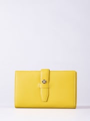 Lakeland Leather Yellow Large Icon Stud Tab Purse - Image 2 of 5