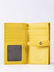 Lakeland Leather Yellow Large Icon Stud Tab Purse - Image 3 of 5