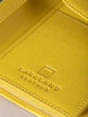 Lakeland Leather Yellow Large Icon Stud Tab Purse - Image 4 of 5
