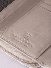 Lakeland Leather Natural Medium Icon Stud Tab Purse - Image 4 of 5
