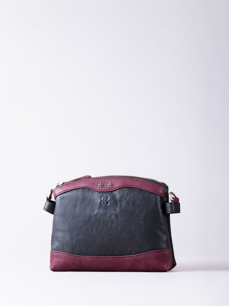 Lakeland Leather Black Hartsop Zip Cross-Body Bag - Image 1 of 6