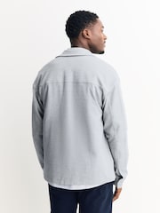 Grey/Blue Jersey Twill Popper Shackets 2 Pack - Image 5 of 16