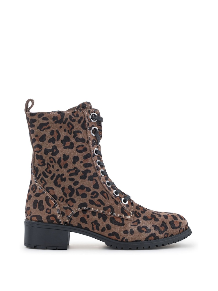 Jones Bootmaker Animal Ladies Ankle Casual Boots - Image 1 of 5