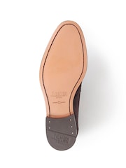 Jones Bootmaker Dark Brown Suede Reece Leather Loafers - Image 5 of 5