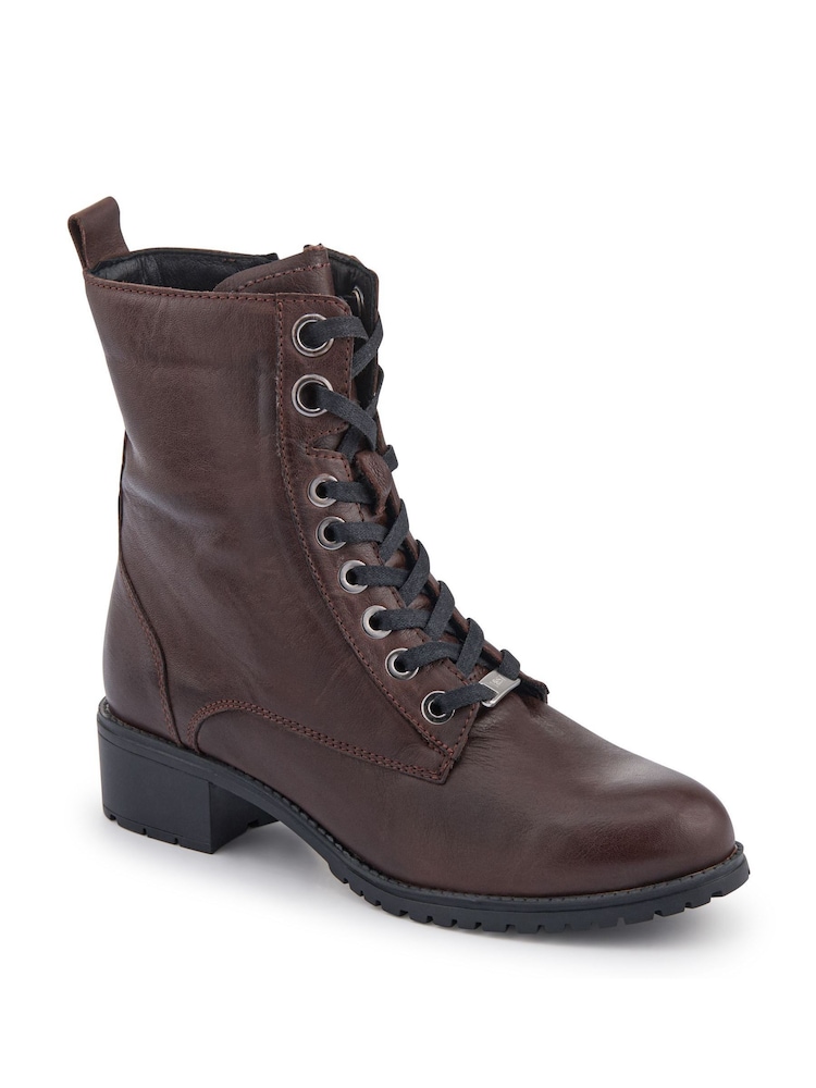 Jones Bootmaker Brown Ladies Ankle Casual Boots - Image 2 of 5