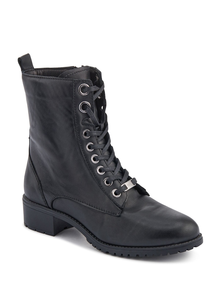 Jones Bootmaker Black Ladies Ankle Casual Boots - Image 2 of 5