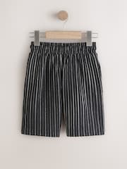 Black/White Textured Stripe Shorts (3-16yrs) - Image 2 of 4