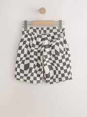 Charcoal/Check Basic Shorts (3-16yrs) - Image 4 of 6