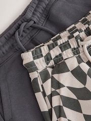 Charcoal/Check Basic Shorts (3-16yrs) - Image 5 of 6