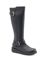 Negro - Jones Bootmaker Long Darlene Leather Boots - Imagen 2 de 5