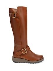 Marrón - Jones Bootmaker Long Darlene Leather Boots - Imagen 1 de 5