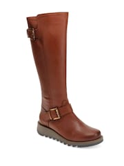Marrón - Jones Bootmaker Long Darlene Leather Boots - Imagen 2 de 5
