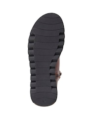 Jones Bootmaker Brown Mariane Leather Wedge Ankle Boots - Image 5 of 5