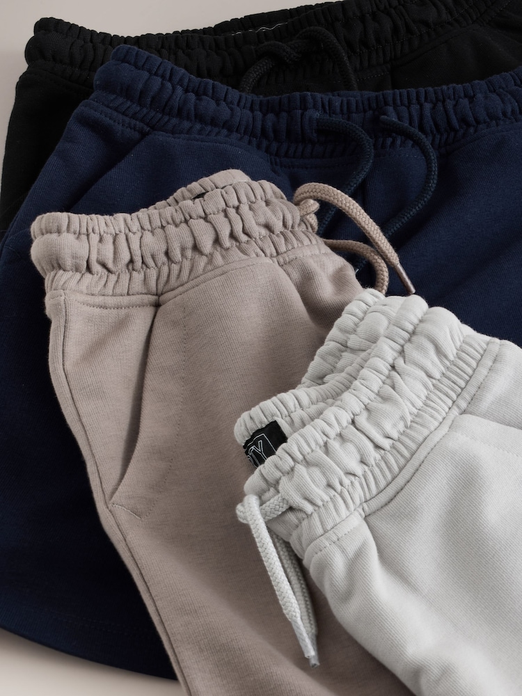 Grey/Cement/Navy/Black Sporty Fit Basic Shorts (3-16yrs) - Image 8 of 8