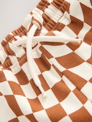 Rust Brown Check Regular Fit Basic Shorts (3-16yrs) - Image 7 of 8