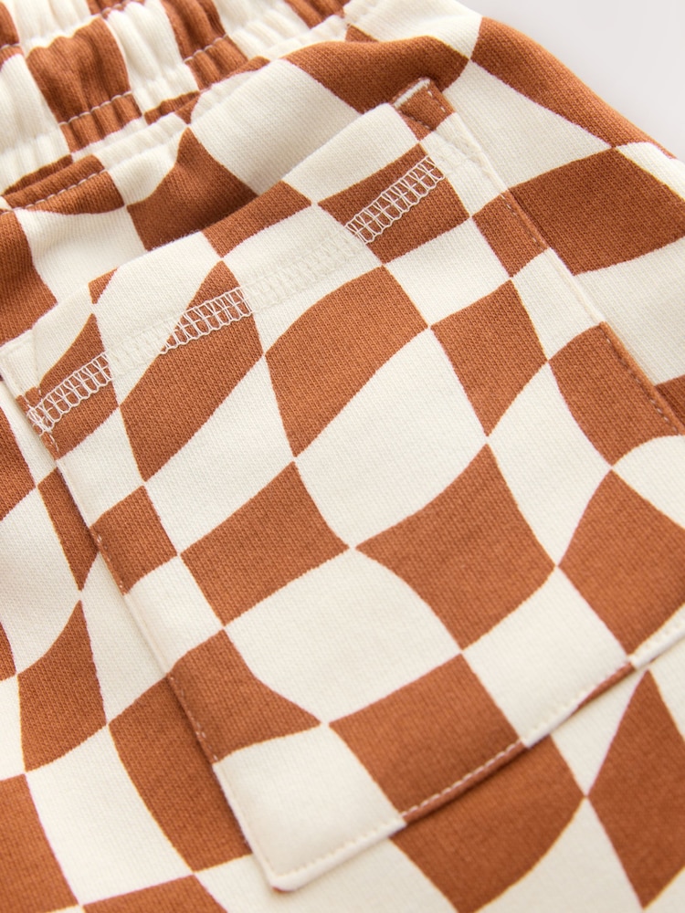 Rust Brown Check Regular Fit Basic Shorts (3-16yrs) - Image 8 of 8 Rust Brown Check Regular Fit Basic Shorts (3-16yrs) - Image 8 of 8