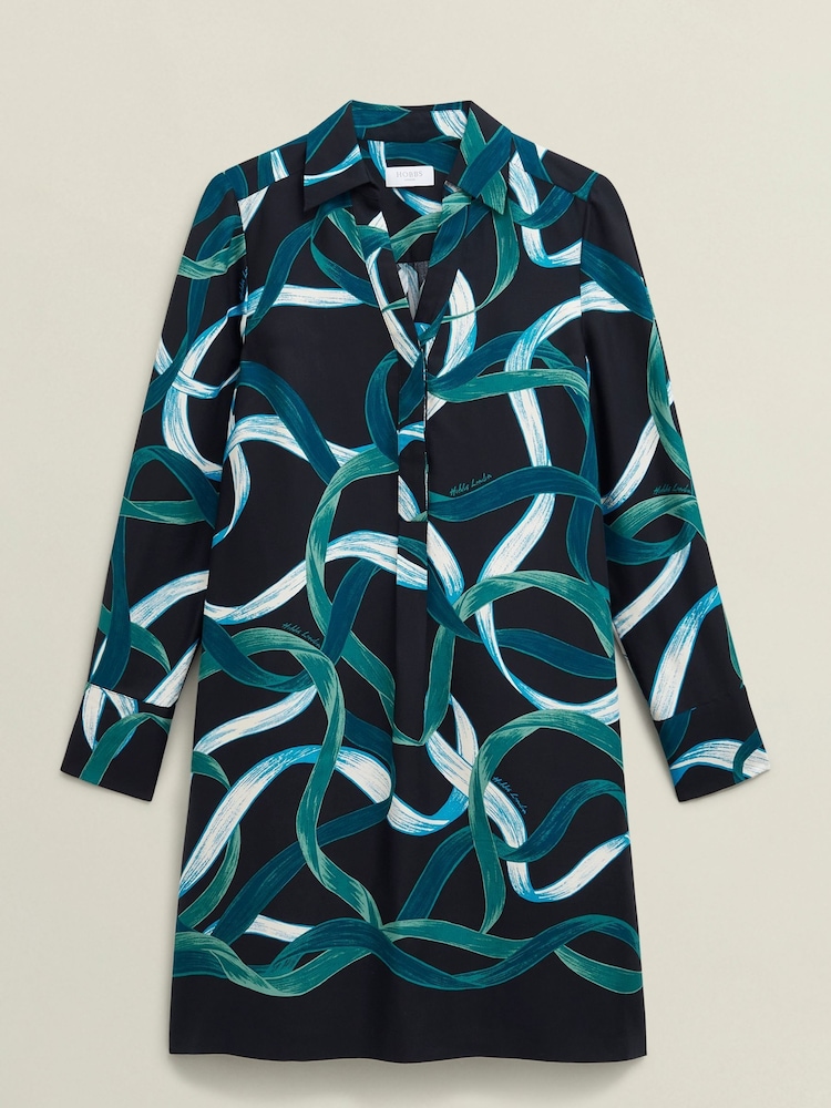 Hobbs Blue Marianne Dress - Image 1 of 3 Hobbs Blue Marianne Dress - Image 1 of 3