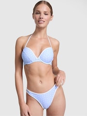 Victoria's Secret PINK Dottie Blue Brazilian Bikini Bottoms - Image 1 of 3