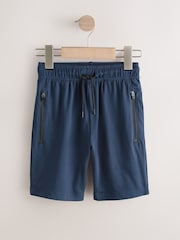 Cobalt Blue/Black Light Weight Sports Shorts 2 Pack (3-17yrs) - Image 3 of 5