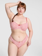 Victoria's Secret PINK Red Leopard Wired Bikini Top - Image 1 of 3