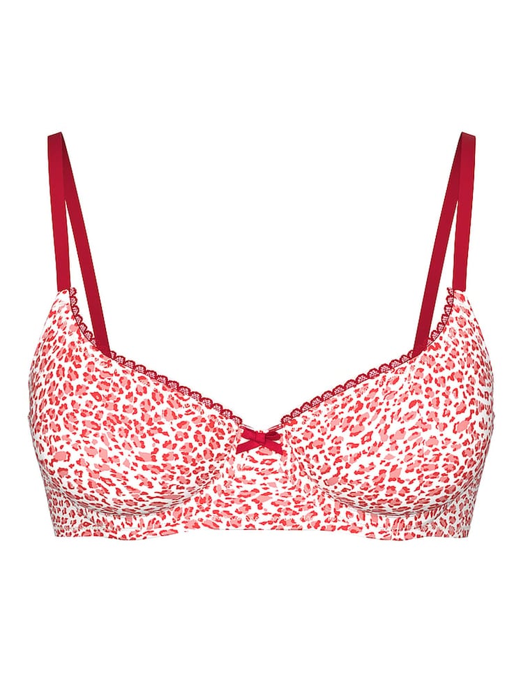 Victoria's Secret PINK Red Leopard Wired Bikini Top - Image 3 of 3