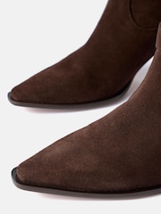 Mint Velvet Brown Blair Suede Ankle Boots - Image 4 of 4